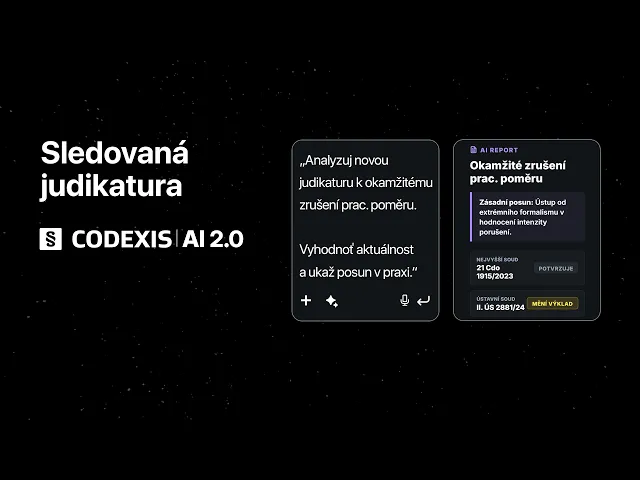 Sledovaná judikatura