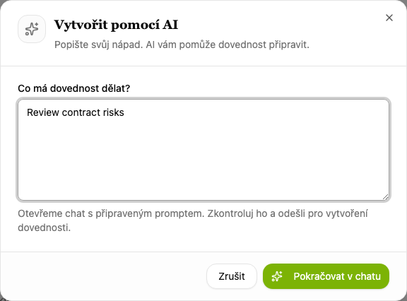 Vytvořit pomocí AI