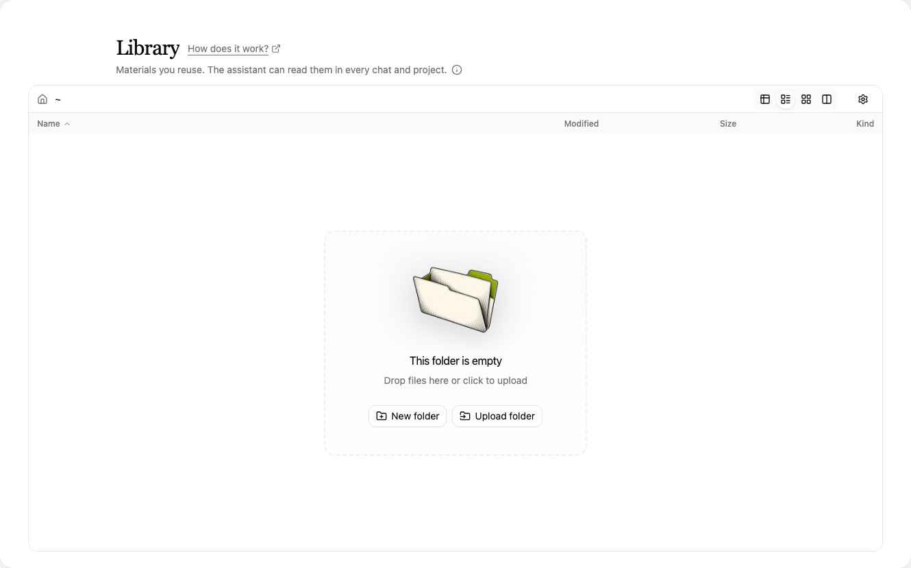 Library file browser