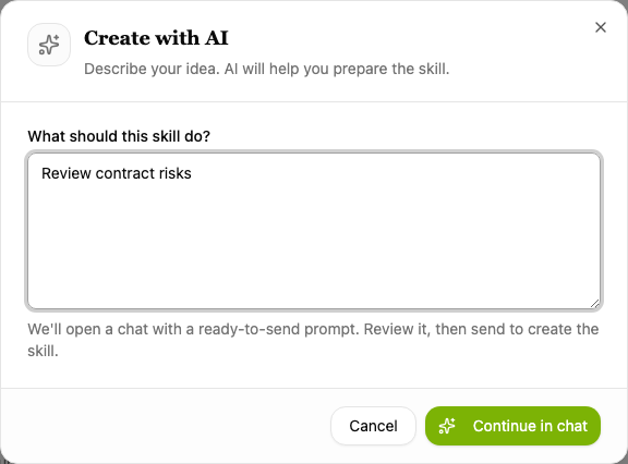 Create with AI