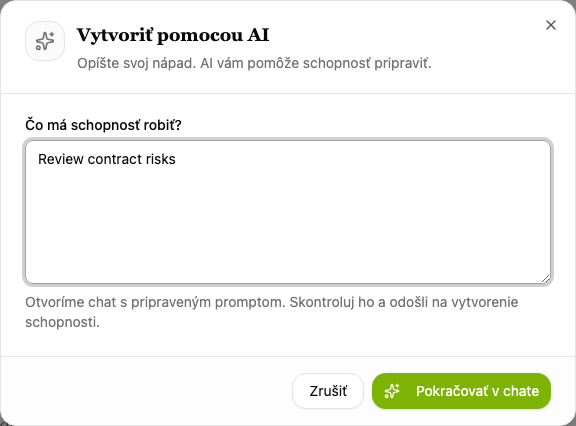 Vytvoriť pomocou AI
